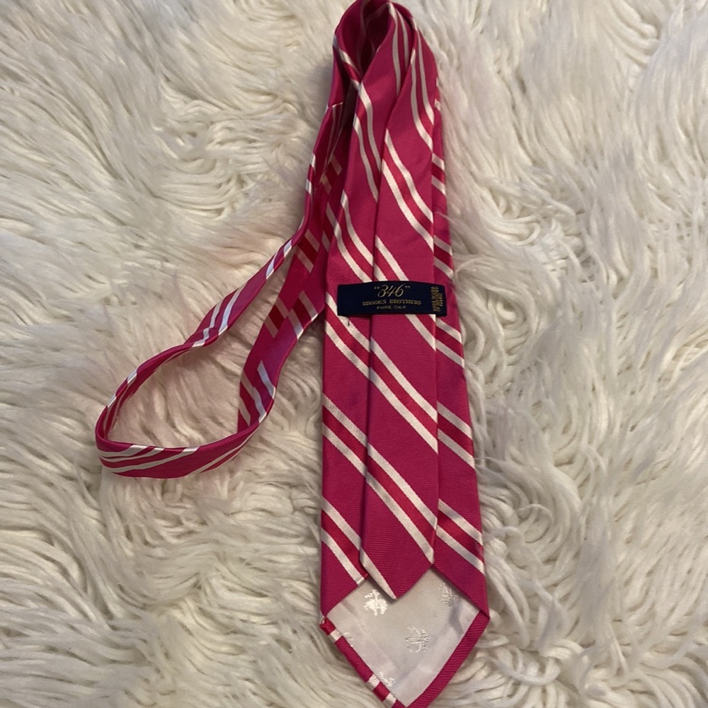 Brooks Brothers 346 Man Tie pure silk tie BNWOT - Picture 3 of 9